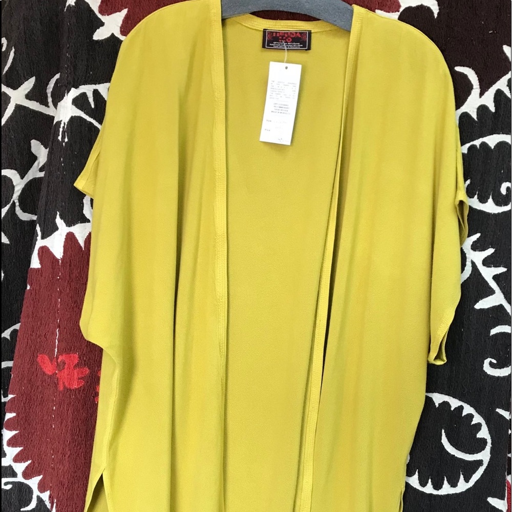 COPY - Tienda Ho knee length fannon vest citron